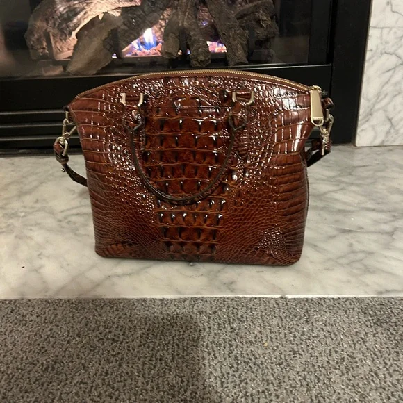 Brahmin Duxbury pecan satchel EUC - Picture 2 of 16